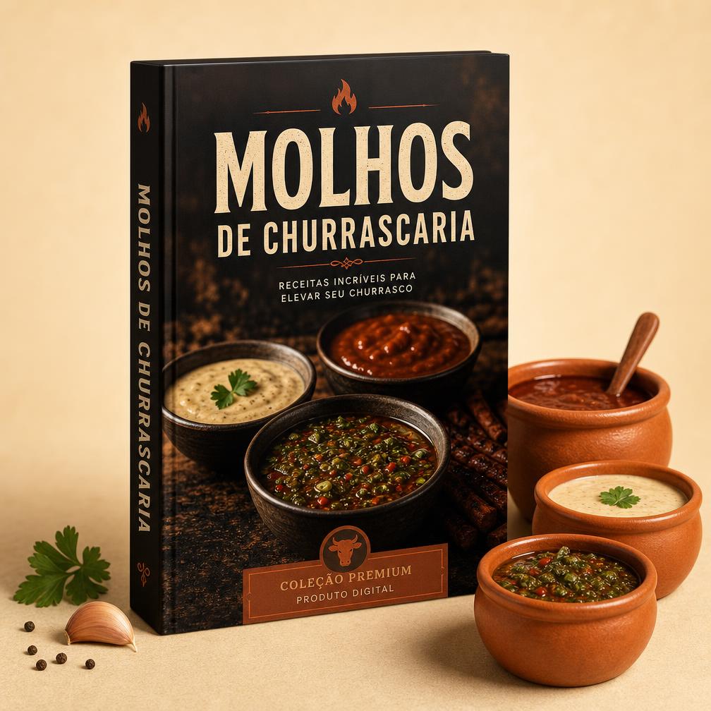 Capa do bônus Molhos de Churrascaria para Fazer em Casa